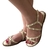 SANDALIA RASTEIRA TIRA CRUZADA TACHA AJUSTE TORNOZELO ALMA SHOES 236.737