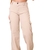 Calça Cargo Juvenil Wide Leg Cós Elástico Atrás - comprar online