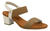 Sandalia Calce Fácil Salto Medio Bloco Ultrconforto Usaflex Y8204