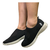 Tenis Slip On Calce Facil Knit Tricot Usaflex AE2208 - Alma Shoes e Alma Teen