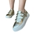 TENIS FEMININO BLOGUEIRA METALIZADO DOURADO 027-0023 BRAVA - Alma Shoes e Alma Teen