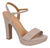 Sandália Plataforma Meia Pata Feminina Balada Cor Taupe 6292.200