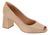 Sapato Peep Toe Salto Medio Grosso Feminino Casual Vizzano 1146.101 - Alma Shoes e Alma Teen