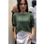 blusa de manga 3/4 verde - comprar online