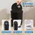 Lixeira inteligente com sensor automático, mostrando três modos de detecção: sensor, toque e manual.
