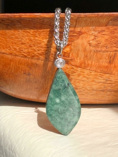 Collar Jade Verde Big