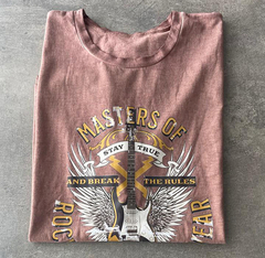 REMERA MUJER AMPLIA MANGA REBATIBLE " rock" en internet