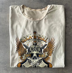 REMERA AMPLIA MANGA REBATIBLE "rock and roll 2" en internet