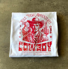 REMERA MUJER BASICA CUELLO ESCOTE V " COWBOYS" - VISUALWEAR