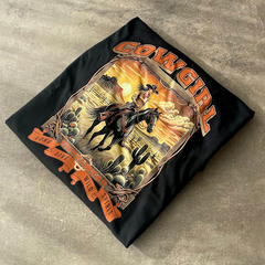 REMERA MUJER BASICA CUELLO ESCOTE V " VAQUERA" en internet
