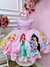 Vestido Infantil Rosa das Princesas Busto C/ Strass Luxo (5052RS)