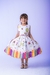 Vestido Marie Lapis Aquarela ABC Branco e Vermelho (VESTMRLPAQABCBRNVRM)