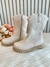 Bota infantil Boiadeira Texana Off White Com Zíper Luxo (21101WF)