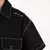 CAMISA SHUI OVERSIZED WORKER SARJA TRIAD PRETO na internet