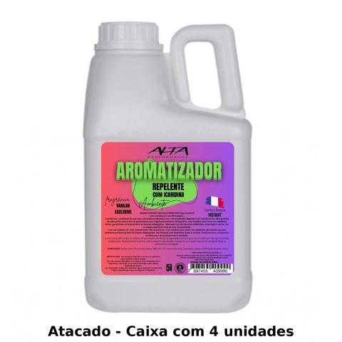 Cx C/4 Un - Aromatizador e Repelente Icaridina 2x1 Vanilha 5L Alta Performance