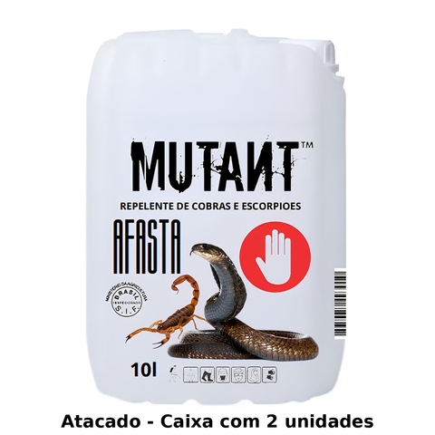 Cx C/2 Un - Afasta Espanta Cobra Aranhas e Escorpiões Repelente 10L Mutant