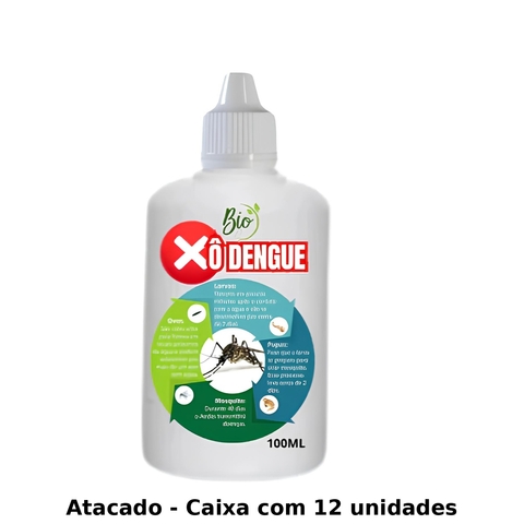 Cx C/12 Un - Repelente Contra Dengue P/ Vazos de Plantas 100ML Xô Dengue