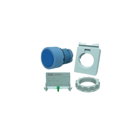 Botão Pulsante WEG Face Plana Azul 1NA (Furo 22mm) CEW-BFM4-10