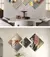 Relógio funcional integrado à composição artística, ideal para ambientes modernos, pois une funcionalidade e estética ao mesmo tempo.