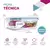 KIT 6 Potes de Vidro Retangular com Tampa Hermética 640ml - Utilidades para Casas | Produtos Práticos e de Qualidade para o seu Lar
