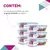 KIT 6 Potes de Vidro Retangular com Tampa Hermética 640ml na internet
