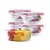 KIT 5 Potes de Vidro Quadrado com Tampa Hermética 320ml - Utilidades para Casas | Produtos Práticos e de Qualidade para o seu Lar