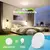 Luz de teto redonda LED, casa moderna, iluminação decorativa de teto, sala de - Utilidades para Casas | Produtos Práticos e de Qualidade para o seu Lar
