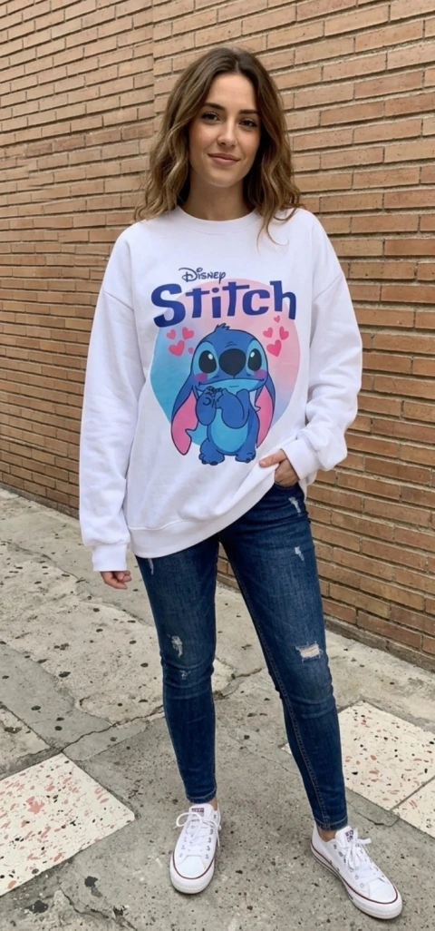 Sudadera Oversize Peluche Azul