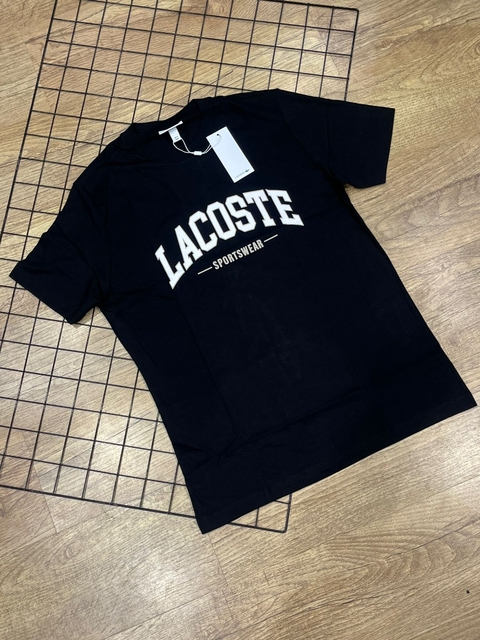 camiseta lacoste Preta