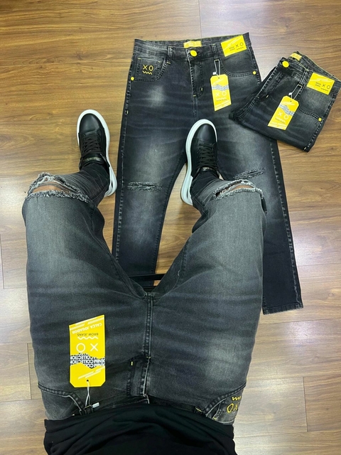 Calça de jogador cinza escura