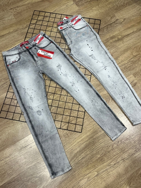 Calça de jogador Cinza clara Brow Jeans