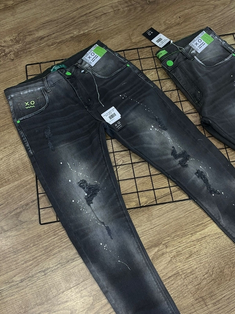 Calça de jogador Cinza Brow Jeans