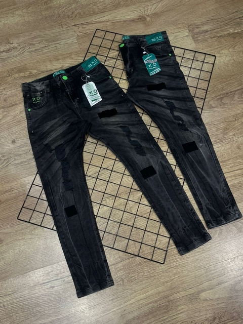 Calça de jogador Cinza escura Brow Jeans