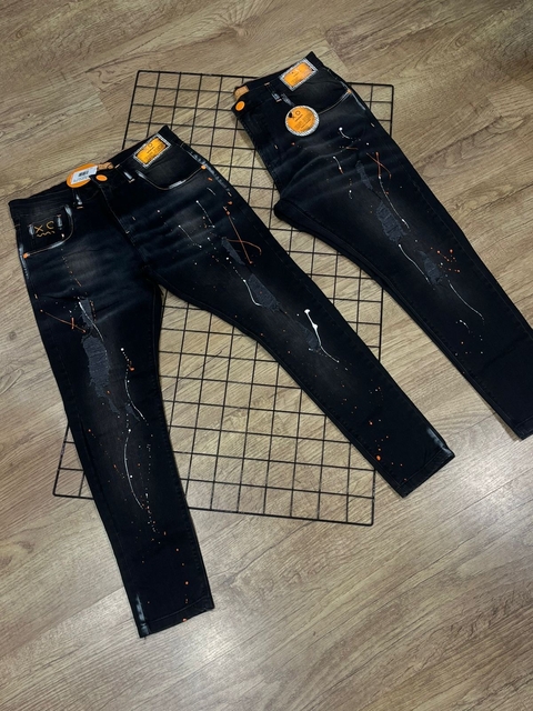 Calça de jogador Cinza Escura Brow Jeans