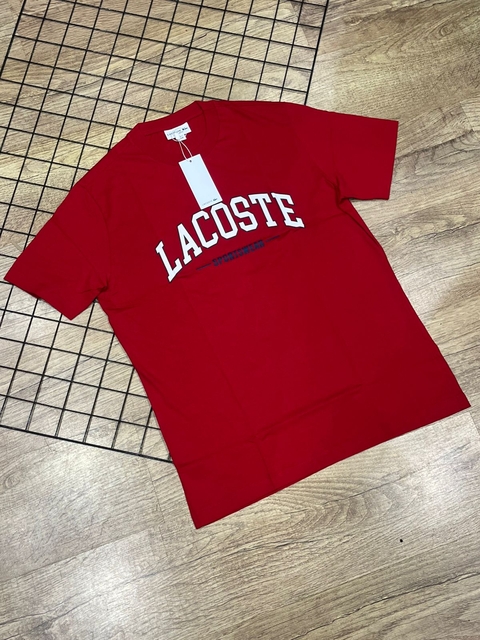 camiseta lacoste Vermelha