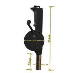 Acendedor de Churrasqueira Manual. Comprimento 24,5cm, Largura 7,2cm. Bico: Comprimento 5,6cm e Diâmetro 2,2cm. - Schello Shop