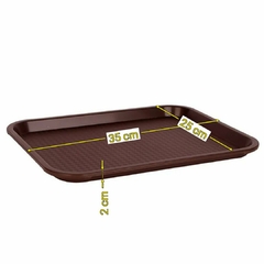 Bandeja antiderrapante retangular 35x25cm - Schello Shop