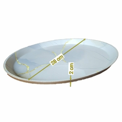 Bandeja Antiderrapante Redonda 28cm - Schello Shop