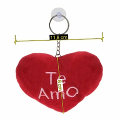 Chaveiro Pelúcia Coração 11cm - Schello Shop