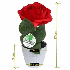 Flor Artificial Com Vaso Plástico 17cm - comprar online