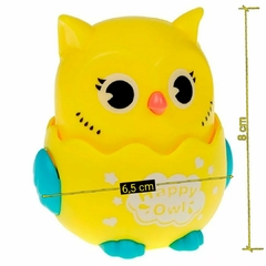 Coruja Aperta e Anda. Altura 8cm e largura 6,5cm. - Schello Shop