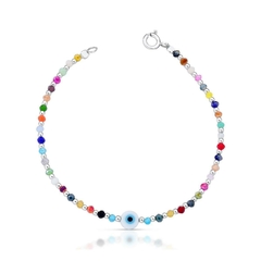 Pulsera de plata 925 con piedras búlgaras