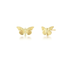 Aro mariposa con zirconia