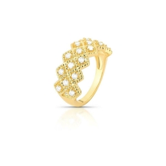 Anillo de zirconia con frente intercalado - tamaño 16
