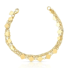 Pulsera 3 vueltas rombo