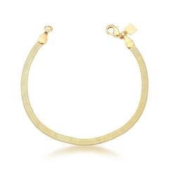 Pulsera lisa laminada.