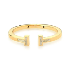 Pulsera estilo Tiffany con zirconia