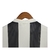 Camisa Retrô Newcastle 1997/1999 manga longa - Masculina Adidas - Branca com listras pretas e detalhes em azul