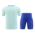 Kit Treino adulto - Camisa e Shorts - Seleção Espanha Adidas 24/25 - Azul com detalhes em vermelho e branco - comprar online