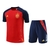 Kit Treino adulto - Camisa e Shorts - Seleção Espanha Adidas 24/25 - Azul e vermelho - comprar online